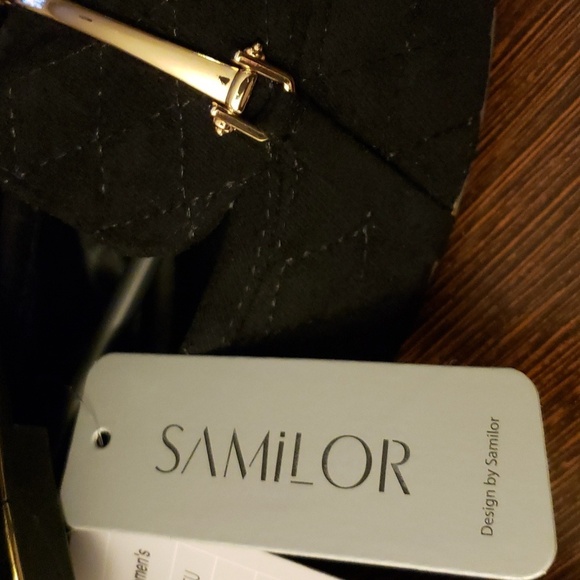 Samilor Quilted Chain Black Slip on Loafers in Black SZ 8 - Picture 12 of 14